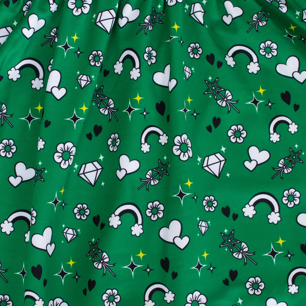 Ducks Spirit, Zoozatz, Green, Dress/Skirt, Polyester Blend, Kids, Toddler, Spring print, Sleeveless, 897340